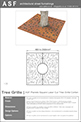 ASF Planets Square Laser Cut Tree Grille Corten